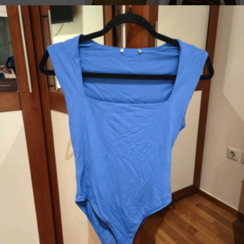 Bodysuit blue sleeveless used, size S