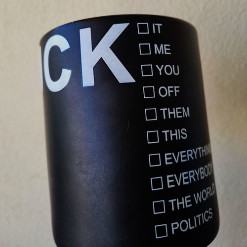 F-uck ceramic mug 885ml