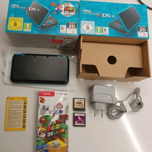 New Nintendo 2DS XL Limited Edition console with 4 games