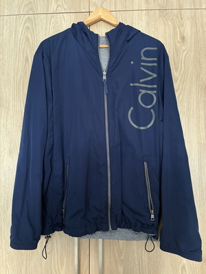 Calvin Klein windbreaker jacket like new, medium, blue, reversible