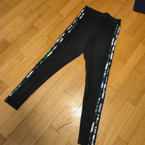 Adidas women's long leggings with multicolor stripes like new