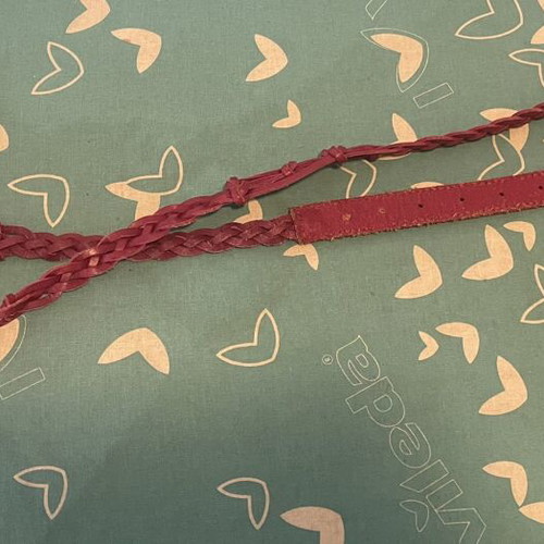 Leather belt United colours of Benetton pink 116 cm like new