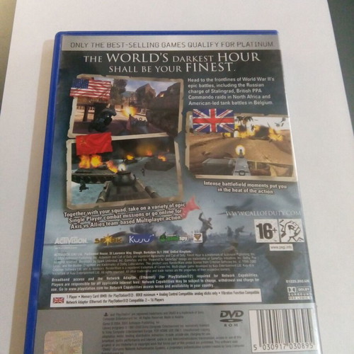 Call of Duty Finest Hour PlayStation 2 used, shooting game