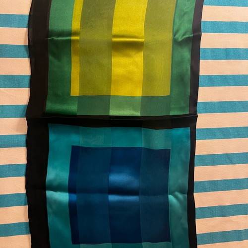 Silk scarf women's new, multicolored 50x50
