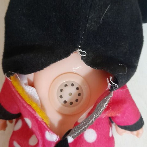 Interactive baby dolls used, set of 2 with Minnie Mouse and Donald Duck costumes