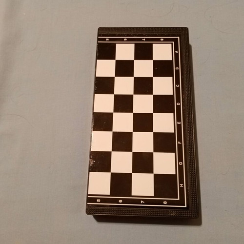 Magnetic Mini Chess Backgammon Checkers 20x20cm new