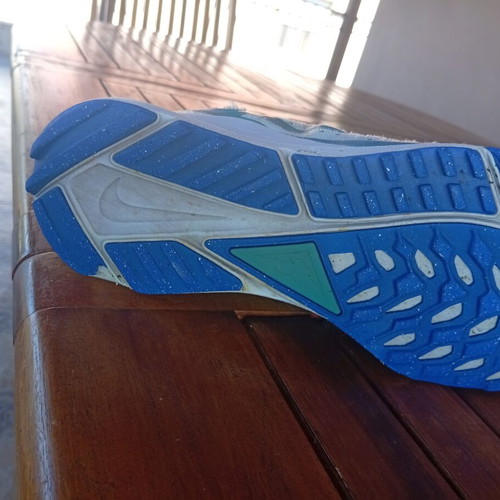Nike React Pegasus Trail 4 shoes used, size 40, gray and turquoise