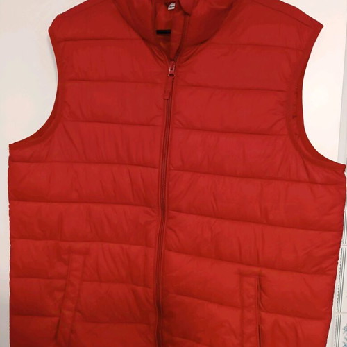 Men's sleeveless jacket like new, size XL, red