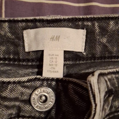 H&M black jeans pants size 44