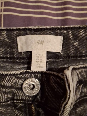 H&M black jeans pants size 44