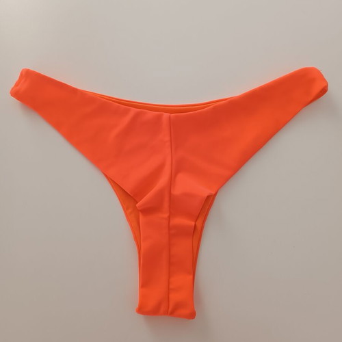 Bikini Bottom neon orange Brazil style like new, size S
