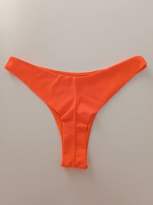 Bikini Bottom neon orange Brazil style like new, size S