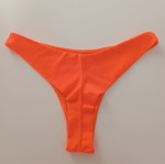 Bikini Bottom neon orange Brazil style like new, size S