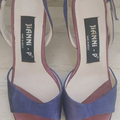Jiani satin sandals used, size 36, pink and purple