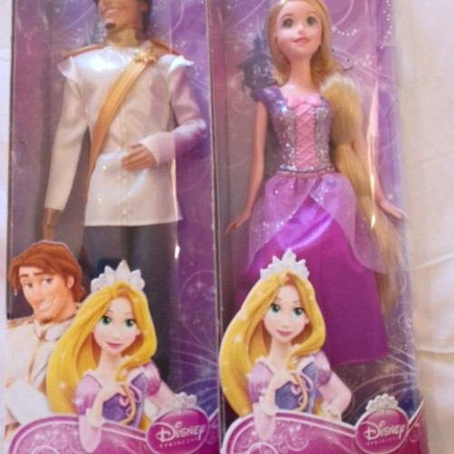 Barbies Disney Flynn Rider και Rapunzel Princess καινούργιες, συλλεκτικές κούκλες ζευγάρι