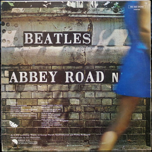 The Beatles Abbey Road vinyl record used, rock