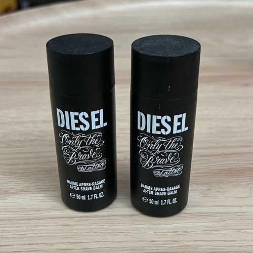 Diesel Only the Brave Tatoo After Shave Balm set of 2 like new 50ml