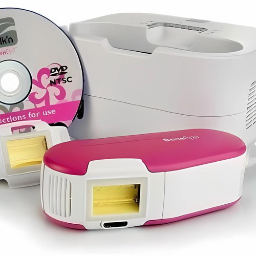 IPL Silk'n Sensepil hair removal device used with extra head