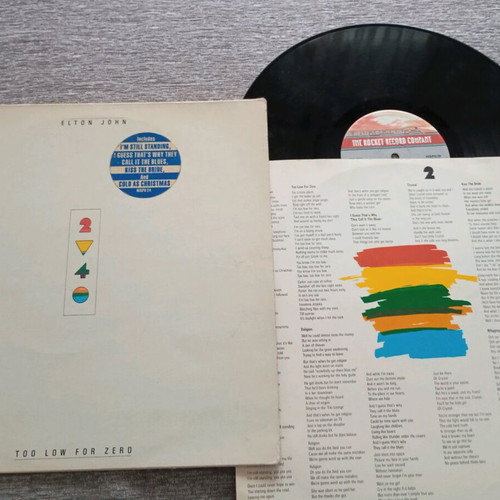 Elton John Too Low For Zero LP Album vinyl record used, pop