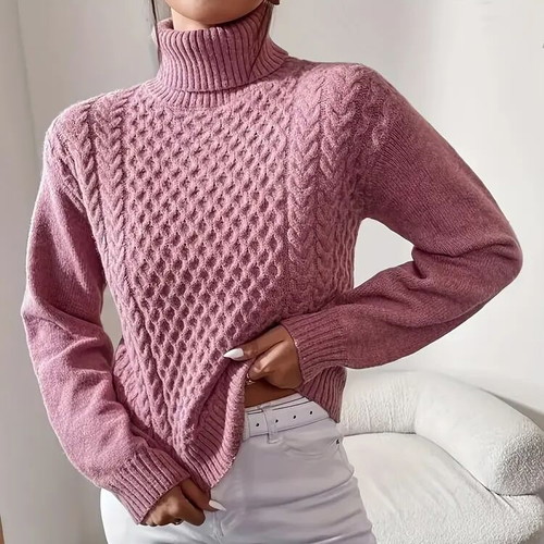 Woman's pink knitted sweater size small new