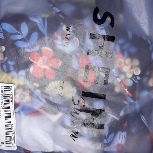 Box Now swimsuit high-waisted floral bikini new, size S