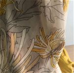 Φόρεμα καλοκαιρινό H&M εμπριμέ με λουλουδια  γκρι κίτρινο