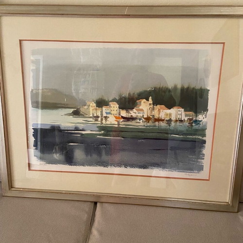 Collectible lithograph by painter Pari Preka like new
