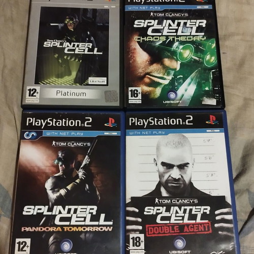 Splinter Cell PS2 Complete Set Like New, 4 Games
