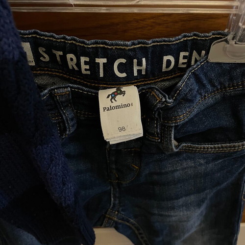 Mayoral cardigan and jeans set used for child under 3 years