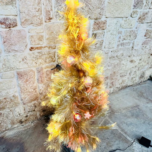 Illuminated Christmas tree with optical fibers new, height 1.25 cm