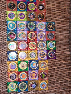 Pokemon waps tazos used, pack of 44 tags