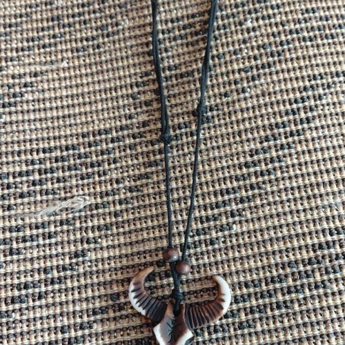 Buffalo Skull Pendant new with ethnic tribal design
