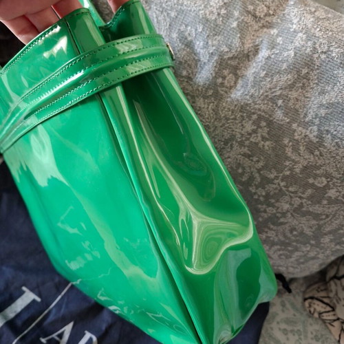 Armani Jeans handbag like new, green color with case