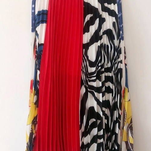 Pleated skirt like new, multicolor, size S/XS