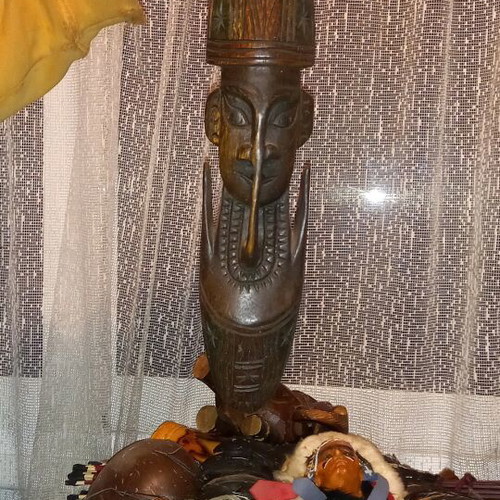Handmade embossed totem collectible new from Africa