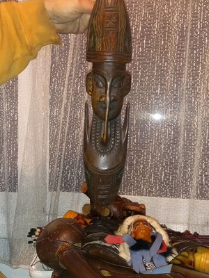 Handmade embossed totem collectible new from Africa