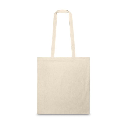 Cotton shoulder bag beige new, 370x410 mm