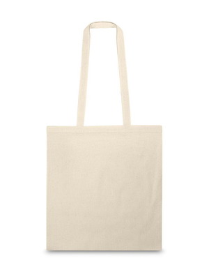 Cotton shoulder bag beige new, 370x410 mm