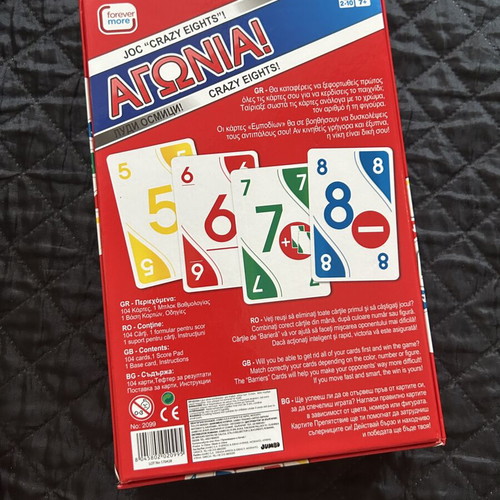 Agonia Crazy Eights Card Game new by Forevermore