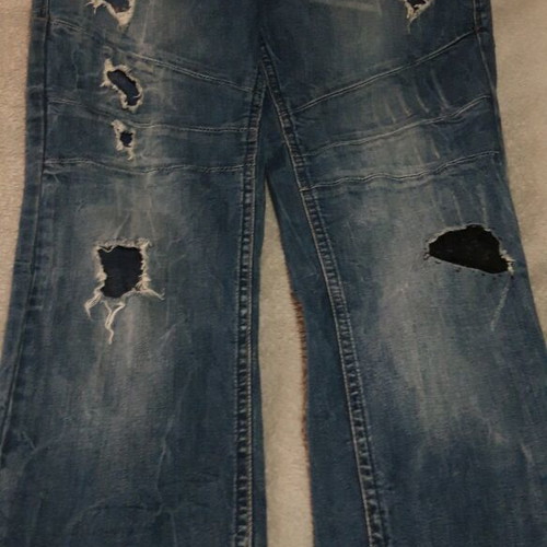 Fishbone women's pants dark blue like new, fitted and low-rise