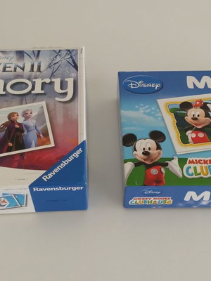 Frozen II and Mickey Mouse Clubhouse memory games used
