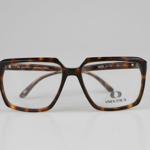 Valtottica Vintage 80s Eyeglasses new, brown tortoise large