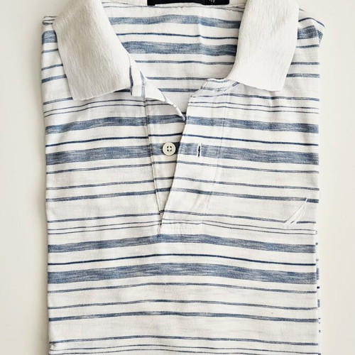 Nautica Polo Shirt used, XS size, striped blue and white