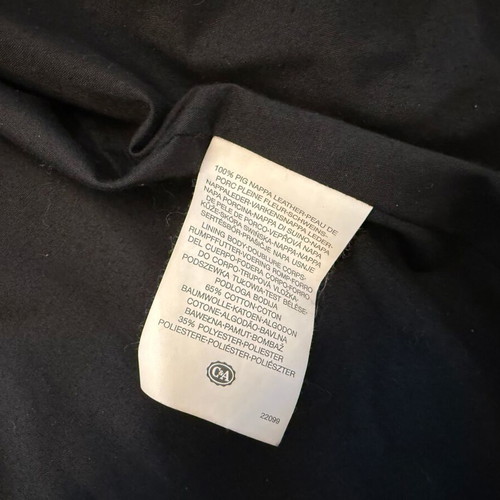 Clockhouse leather jacket used, size L, black and white