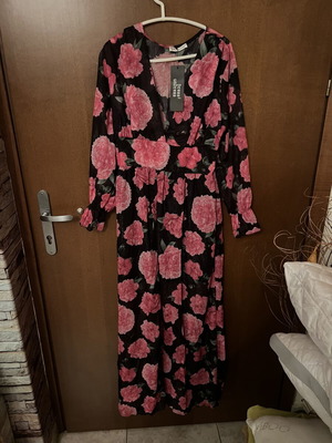 Silk dress new, multicolor, one size