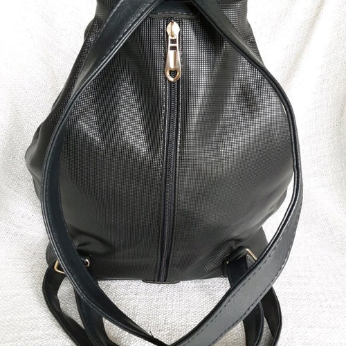 2 in 1 bag used, backpack and handbag, black