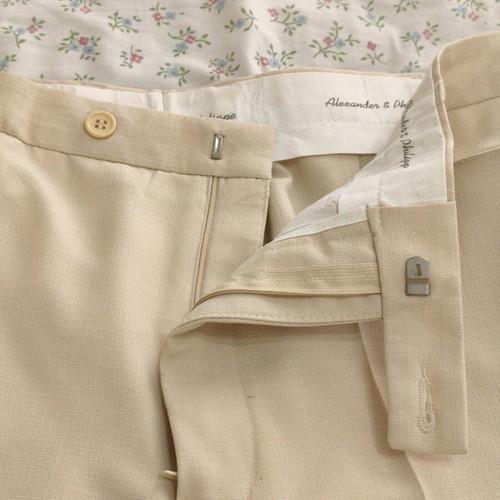 Ecru men's pants classic fit like new