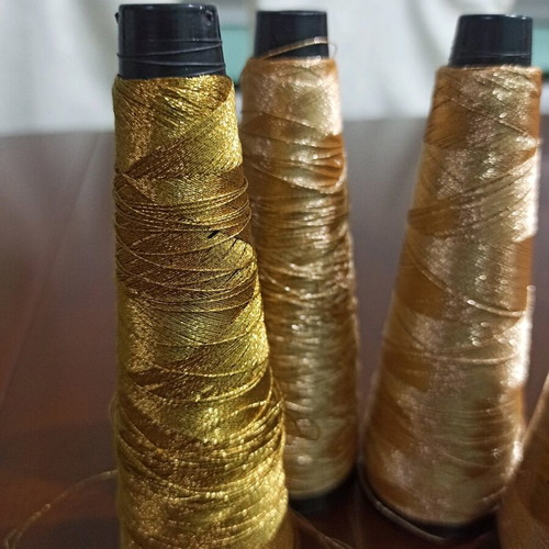 Au Papillon Embroidery Gold Threads, like new, 4 cones