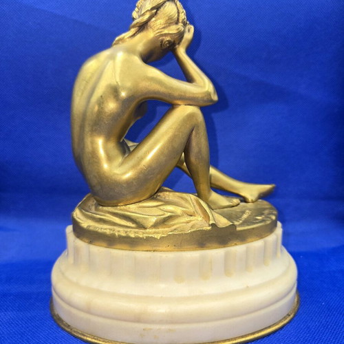 French Bronze Sculpture Falconnet 19th Century like new