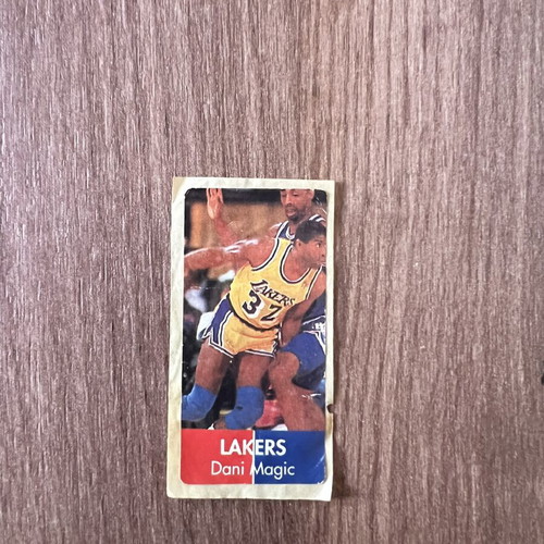 Basketball sticker used, gum collectible, rare